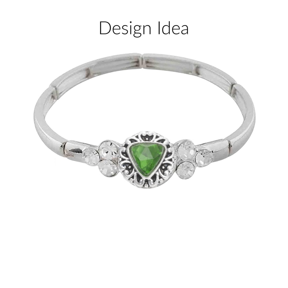 Mini Snap Charms 12mm Set of 9 - Interchangeable Snap Charm Jewelry - Picture 4 of 5